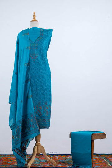 Azure Grace Kani Cotton-Silk 3-Piece Suit