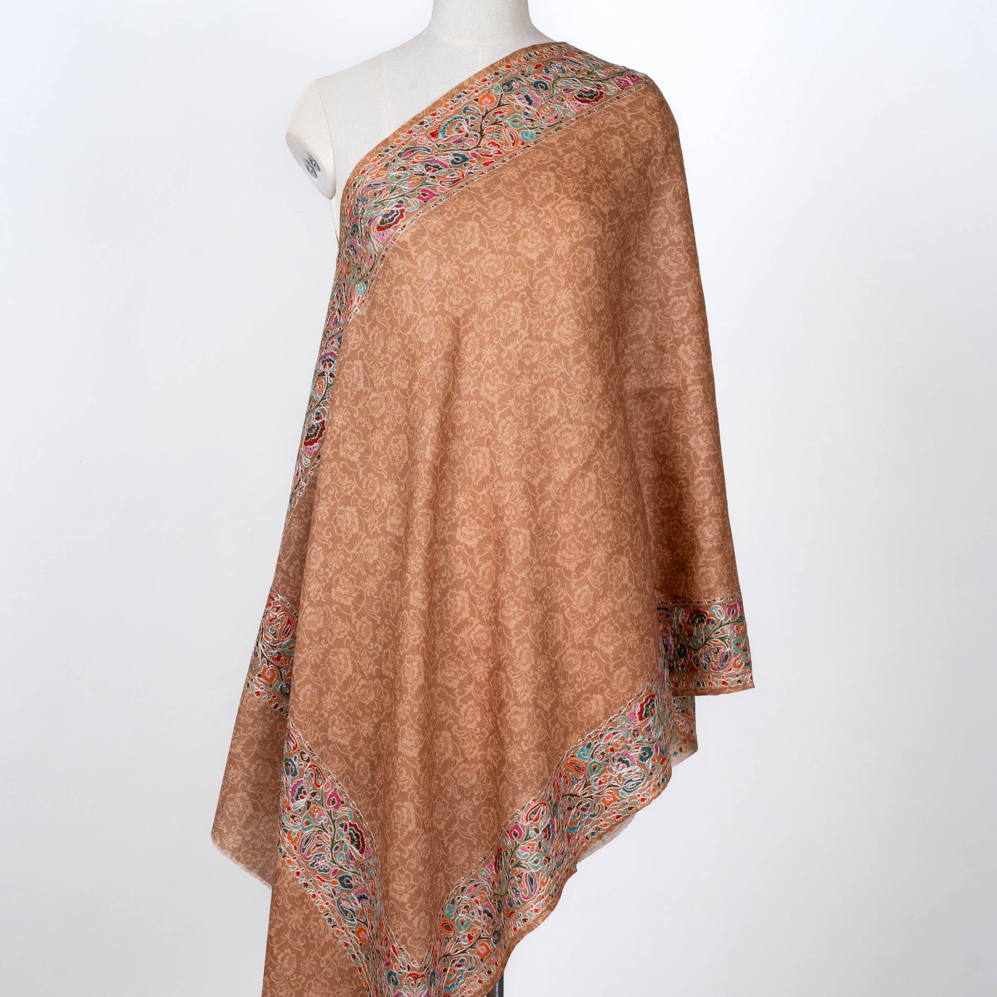 Sandstone Elegance Dupatta with Kalamkari Detailing